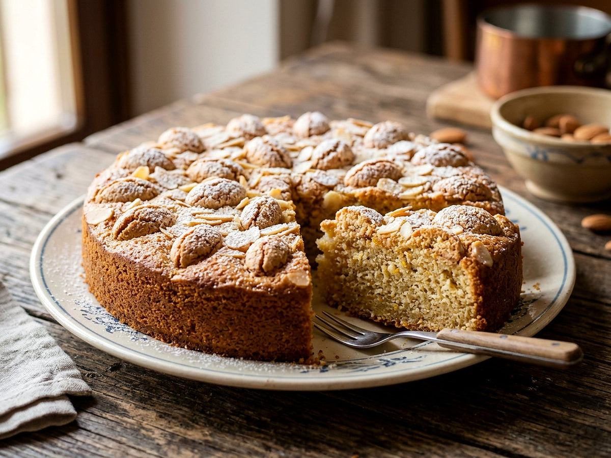 Gâteau moelleux aux amandes et aux amaretti