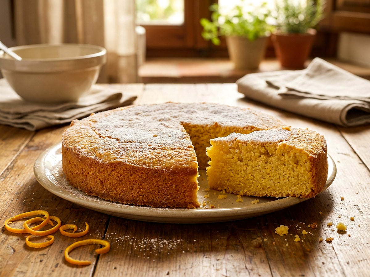 Gâteau de polenta aux amandes et à l'orange