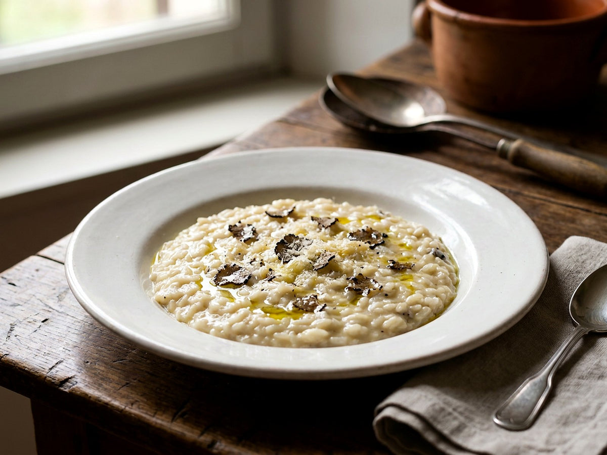 Risotto à la crème de truffe noire