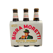 Pack de 6 bouteilles Birra Moretti 33 cl, savourez toute l’authenticité de la célèbre birra moretti italienne.