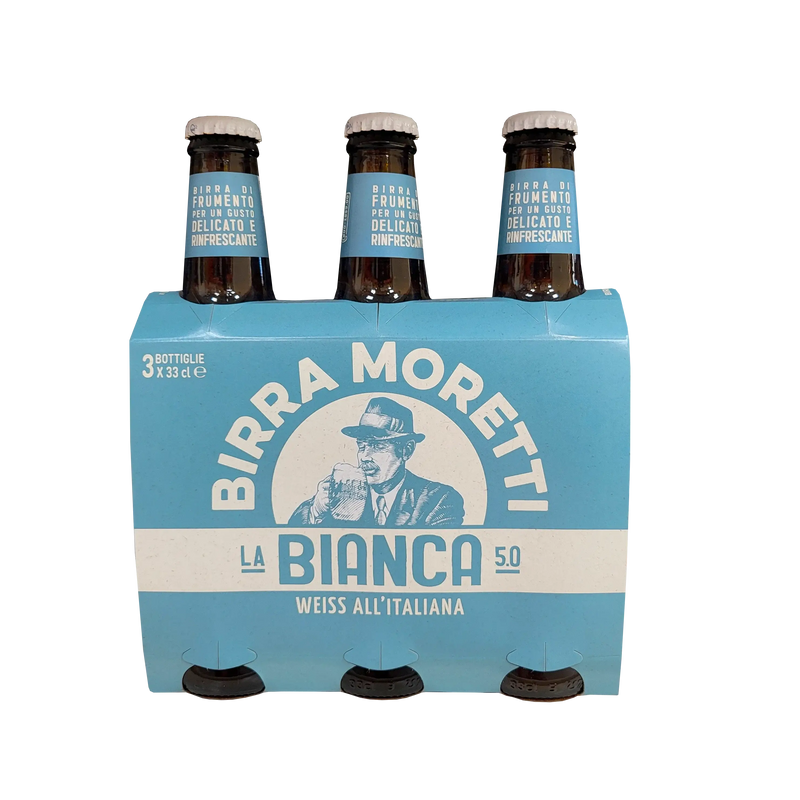 Pack de bières Blanche Birra Moretti 33cl, bière blanche italienne authentique
