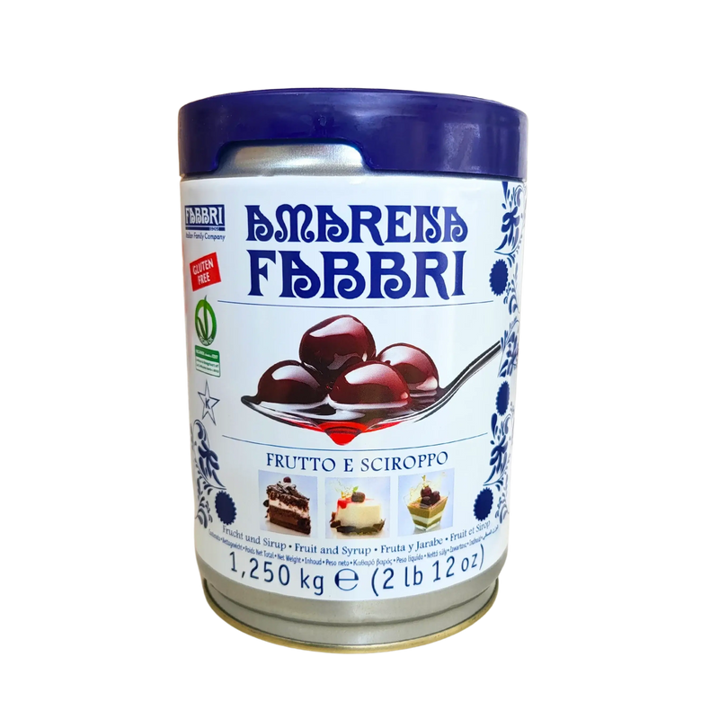 Cerises Amarena Fabbri 1,2 kg, idéales pour sublimer desserts, glaces et cocktails.