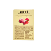 Emballage arrière Amaretti Framboise Falcone 170g avec design et informations produit.