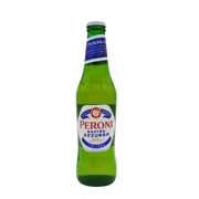 Bouteille de bière Peroni Nastro Azzurro 33cl, une lager italienne rafraîchissante avec un goût unique, parfaite pour un apéritif.