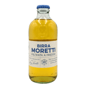 Bière Moretti Filtrée à Froid 30cl, bouteille de bière blonde italienne, pure et rafraîchissante.