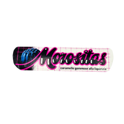 Bonbons réglisse Morositas 34g, moelleux italiens sans sucre ajouté, confiseries savoureuses à texture tendre, goût réglisse naturel.