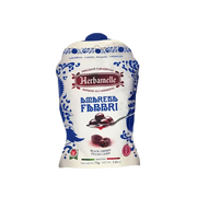 Bonbons Griotte Amarena Fabbri 75g, emballage de bonbons fourrés au sirop de cerise amarena, sans gluten.