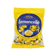 Emballage de bonbons Lemoncella Perugia 175g, confiserie italienne au citron, bonbons fourrés au liqueur de citron.