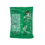 Emballage de bonbons Liking Menthe Réglisse sans gluten, 150g, avec des ingrédients naturels et des détails de produits italiens.