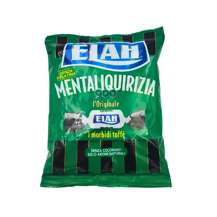 Emballage de bonbons réglisse menthe Elah, sans gluten, 150g.