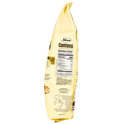 Côté nutritionnel du paquet de Cantucci d'Abruzzo Mandorle 800g, avec des informations sur les calories et les matières grasses.