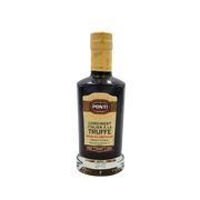 Bouteille de condiment à la truffe, spécialité italienne traditionnelle au goût riche et crémeux, parfaite pour les risottos et les œufs.