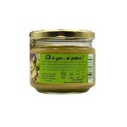 Pâte à tartiner de pistache Witor's 220g crème de pistache sans gluten, pot arrière.