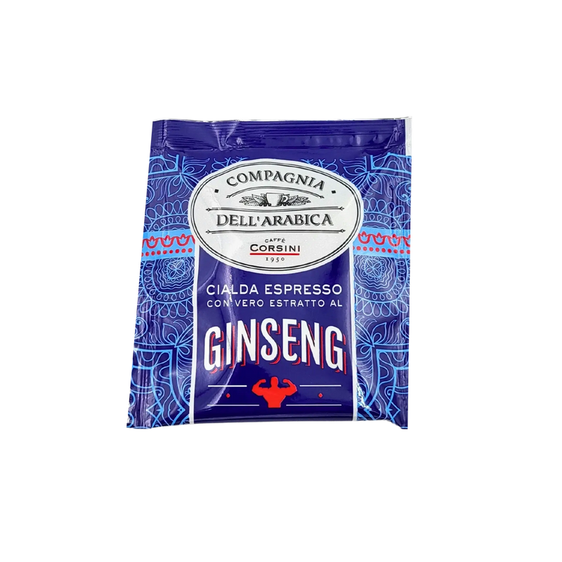 Emballage du Café Ginseng Dosette Senseo Compagnia Dell'Arabica Corsini.