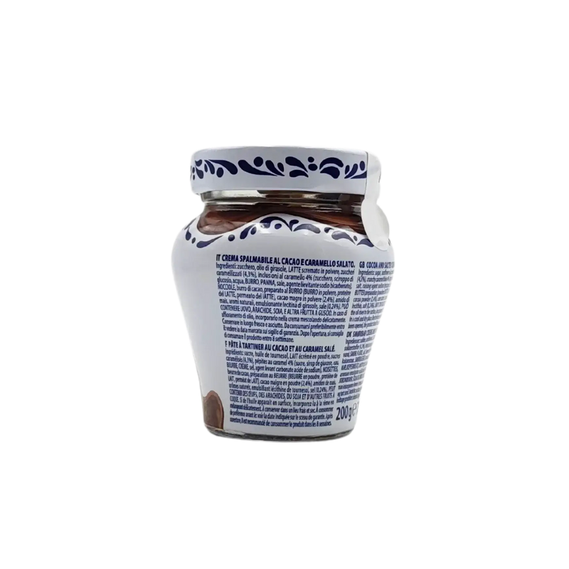 Pot de 200g de caramel beurre salé Fabbri, délice italien, idéal pour tartines et pâtisseries. Parfait pour les gourmands.
