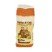 Farine de pois chiches Moline Lanone 500g, sans gluten, pour spécialités italiennes et françaises.