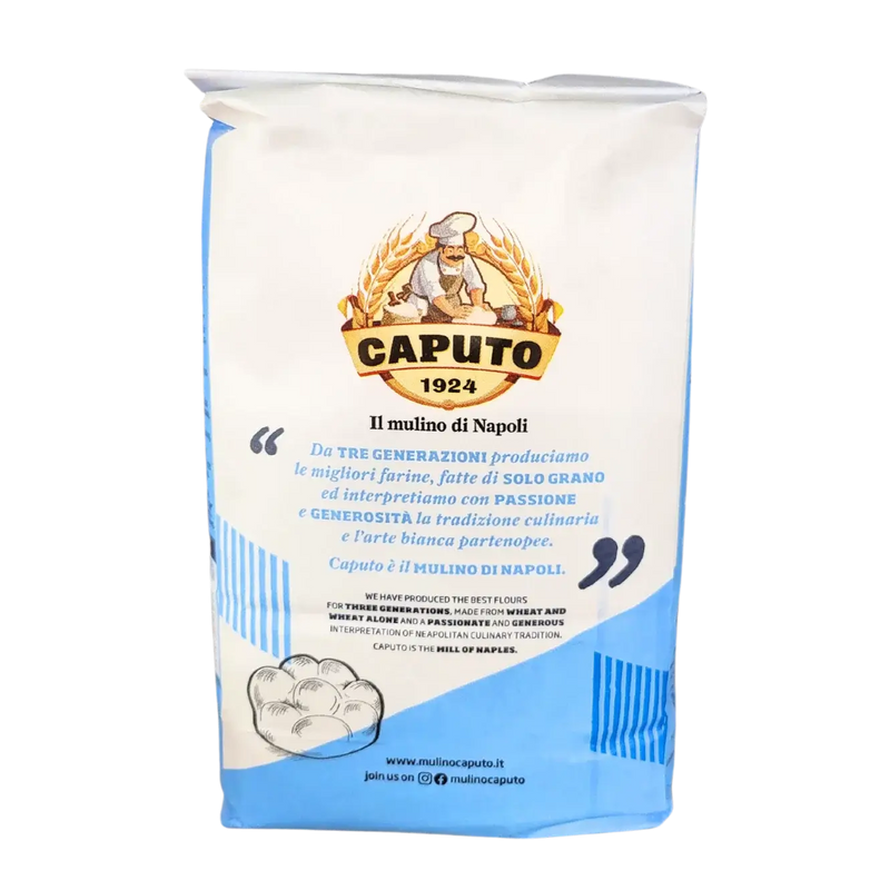 Paquet de 1kg de farine Caputo 00 Classique Universelle, parfaite pour pâtes et pizza, produit par Molino Caputo. Farine italienne d'excellence.