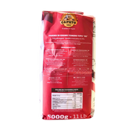 Paquet de Farine Type '00' saccorosso Caputo 5kg, produit authentique napolitain. Focus: farine caputo.