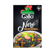 Gallo Riso Nero Intégrale - Vue avant du produit 500g, riz noir complet italien