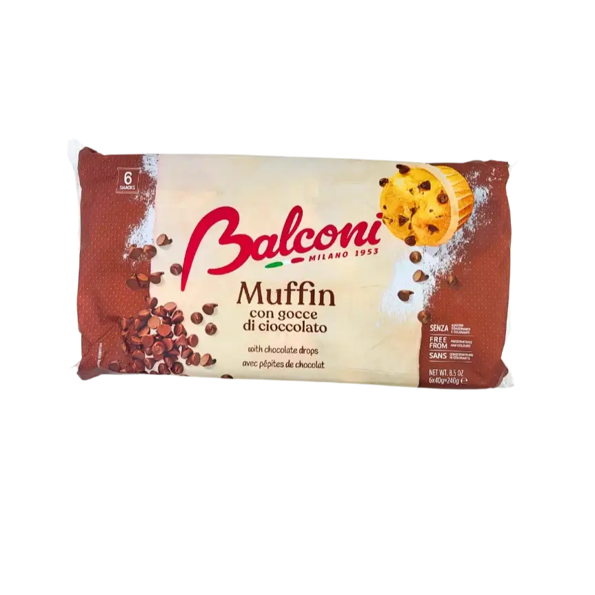 Muffin met chocoladechips – Balconi 240g
