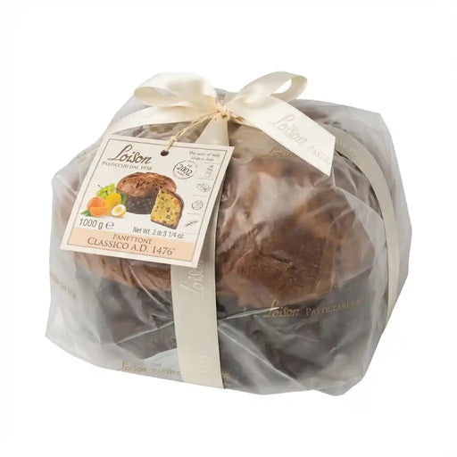 Panettone Classique Loison A.D. 1476 - Italian traditional recipe, wrapped with label, 1kg package