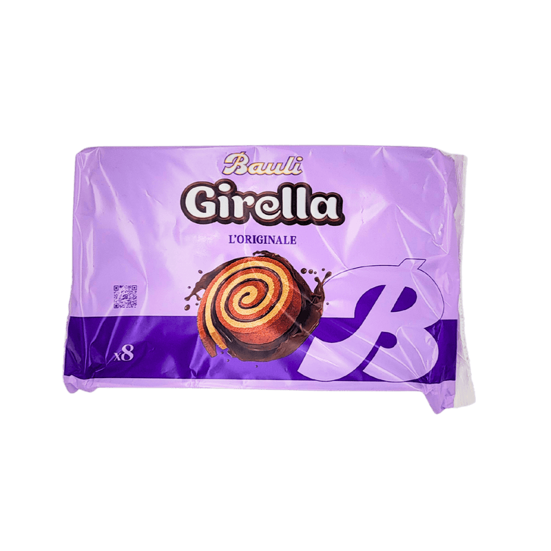 Paquet de Girella Bauli Choco Spirale, lot de 8, 280g, authentique et savoureux, ingrédients naturels.