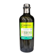 Bouteille d'huile d’olive bio Carapelli 75cl, excellence italienne et méditerranéenne, pressée à froid pour un goût équilibré.