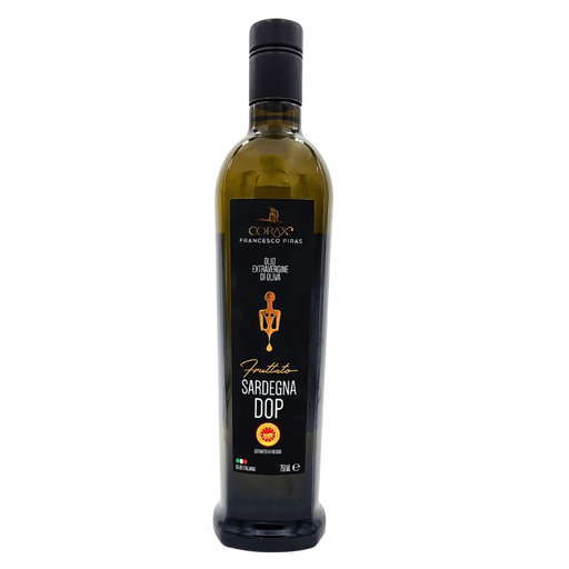 Bouteille d'huile d’olive extra vierge Corax Sardaigne DOP 750ml