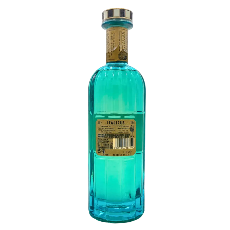 Bouteille de liqueur Italicus bergamote 70cl, apéritif italien aux agrumes et plantes locales, distillé près de Turin depuis 1906.