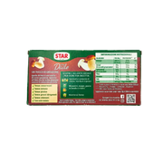 Boîte de Cubes de Bouillon aux Cèpes Star il Mio Dado 100 g présentant les informations nutritionnelles et des illustrations de champignons.