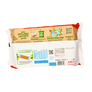 Emballage arrière de brioche Kinder Brioss 270g avec informations produit et recyclage.