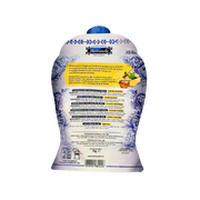 Dos de l’emballage des bonbons Gorge Miel Herbamelle avec la liste des ingrédients, sachet de 75 g de bonbons au miel, citron et gingembre, apaisants et rafraîchissants.