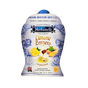 Bonbons Gorge Miel Herbamelle, bonbons fourrés au miel, citron et gingembre, sachet de 75 g mettant en valeur la confiserie italienne, apaisante et rafraîchissante.