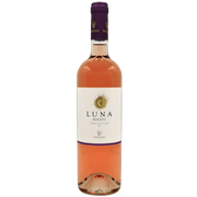 Bouteille de vin rosé Luna Rosato Vaccaro 75cl, design élégant avec une étiquette créative.