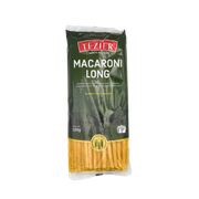 Emballage des Pâtes Tézier Macaroni Long 500 g, présentant des pâtes françaises de haute qualité.