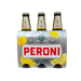 Pack de 3 bouteilles de bière Peroni Chill Lemon 33cl, bière italienne au goût de citron, parfaite pour un rafraîchissement estival.