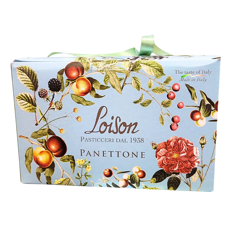 Boîte cadeau du panettone marrons glacés Loison 1 kg, délicieuse spécialité italienne des fêtes, symbole de gourmandise et de tradition.