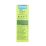 Emballage de penne rigate bio De Cecco 500g montrant des informations nutritionnelles.