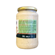 Pot de crème de truffe ElleEsse de 520g, alliant fromage pecorino fondu et truffes d'été pour une touche gastronomique unique.