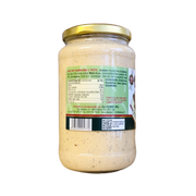 Pot de crème de truffe ElleEsse 520g avec fromage Pecorino et truffes, vue arrière de l'emballage.