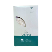Riz Arborio Premium SP 1kg - Vue de face, emballage élégant et transparent.