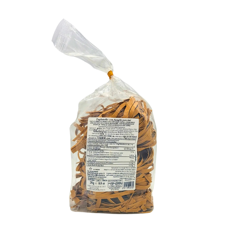 Sac de pâtes aux cèpes Tagliatelle - Pirro 250g, arôme boisé et texture artisanale