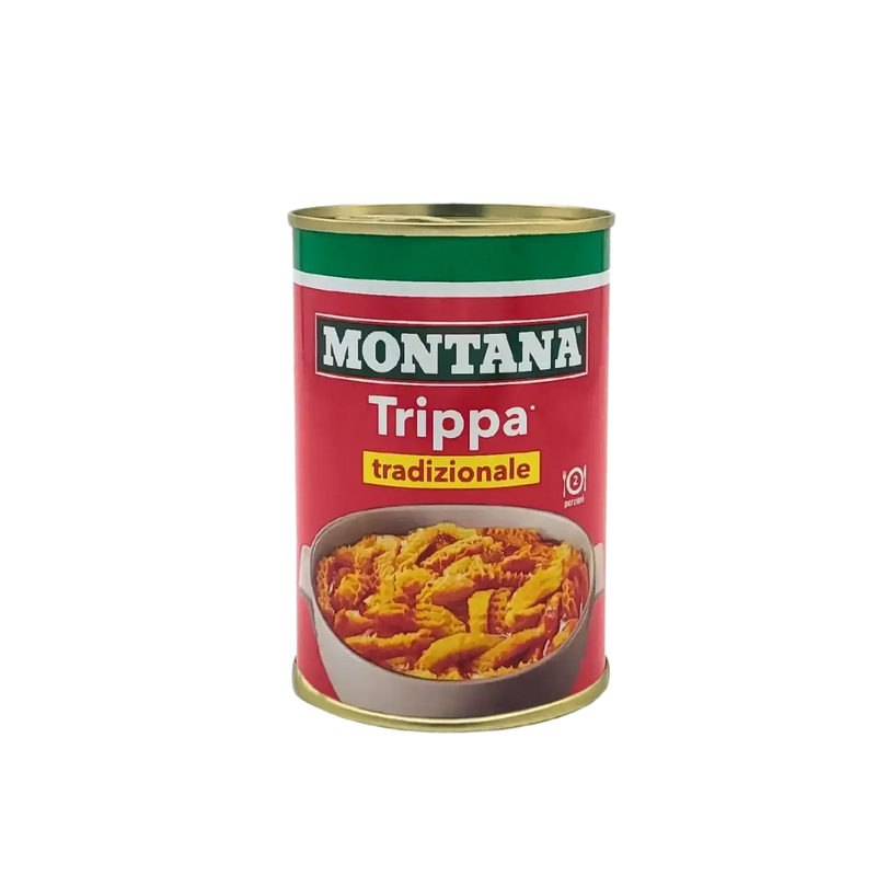Tripes Traditionnelles Montana 420g en gros plan - Texture fondante et naturelle