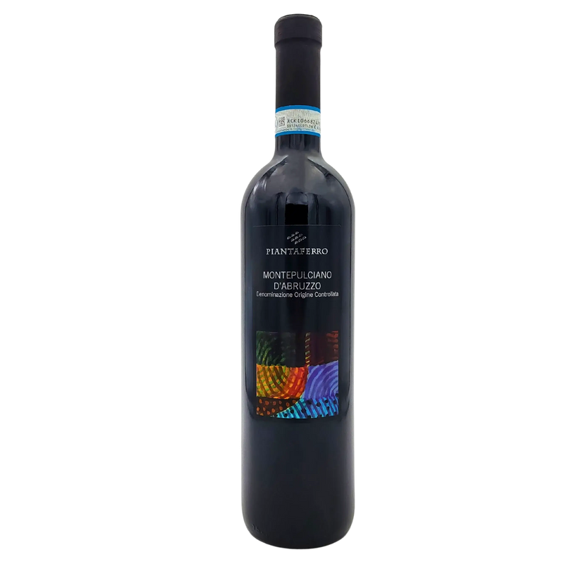 Bouteille de Montepulciano d'Abruzzo DOC Piantaferro 75cl, vin rouge italien élégant.