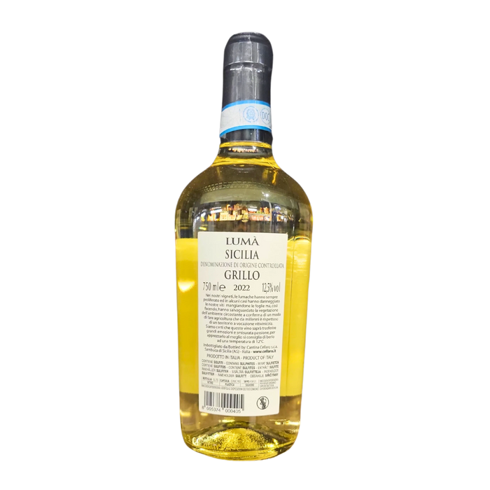 Vin Blanc Sicilien Luma Grillo DOC Cantina Cellaro 750ml