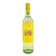 Bouteille de vin blanc Garganega Veneto Volere 75cl, légèrement pétillant avec étiquette florale colorée.