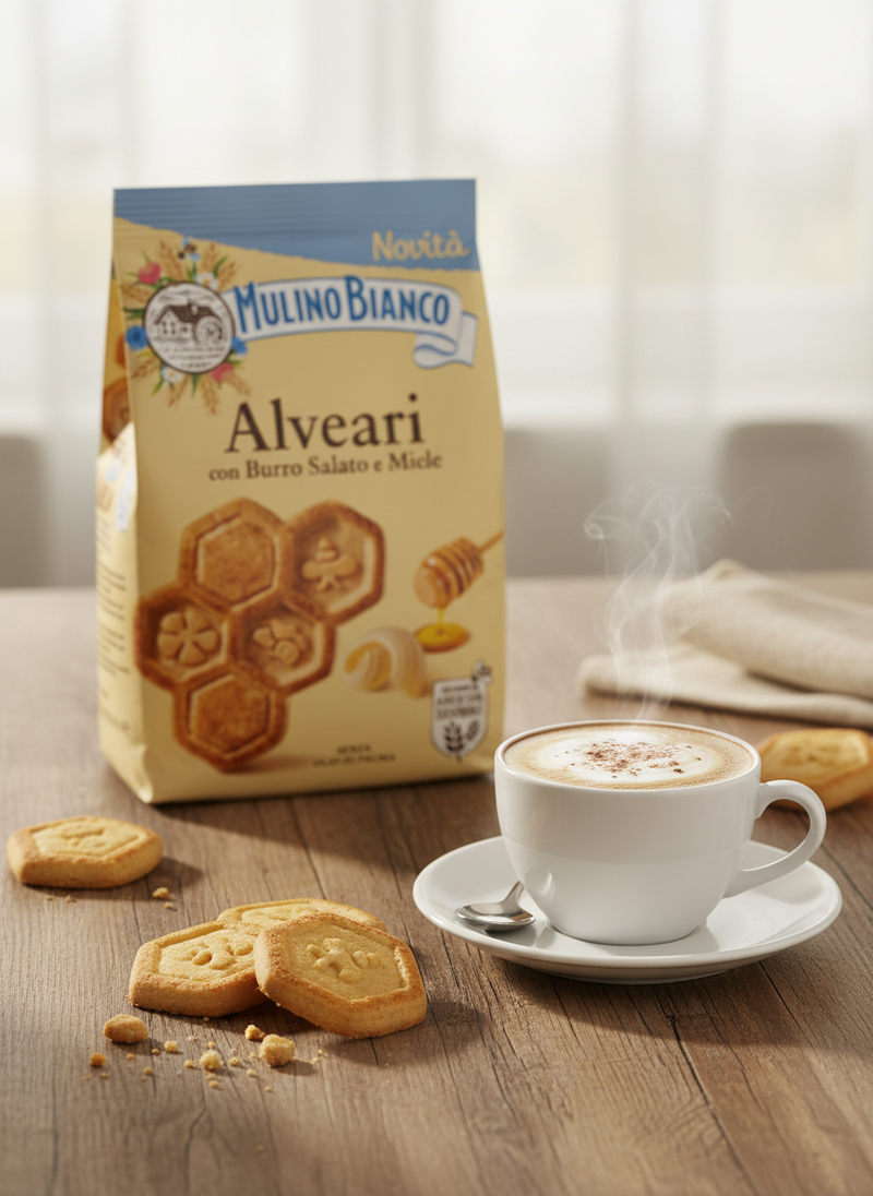Alveari con Burro Salato e Miele — Mulino Bianco - en situation d'usage