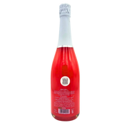 Bouteille de l'Aperitivo Mimosa Canella 75cl - vue arrière, avec les informations détaillées et un QR code sur l'étiquette.