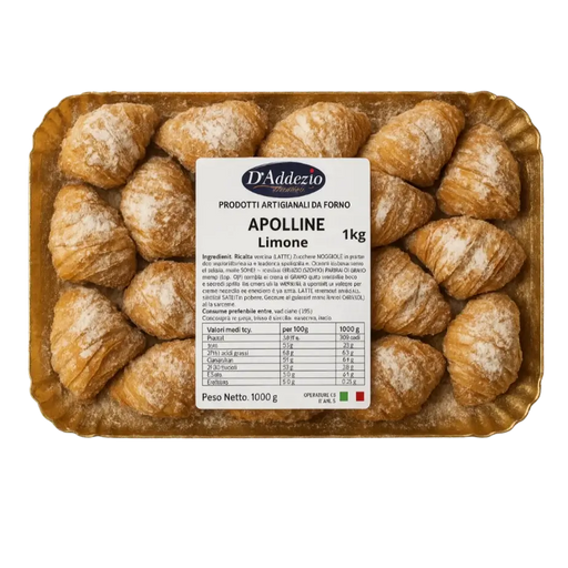 Barquette de sfogliatelle Apolline au citron D’Addezio – pâtisserie feuilletée artisanale italienne 1 kg