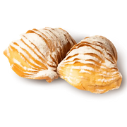 Sfogliatelle mignon artisanales fourrées à la crème de citron – spécialité italienne napolitaine